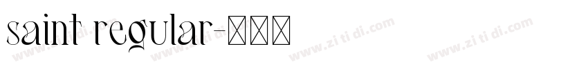 saint regular字体转换